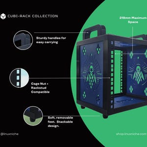 Cubi-rack | Affordable 5U Stackable Mini (10 Inch) Server Rack for ...
