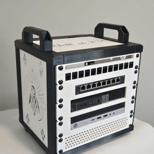 Cubi-Rack | Affordable 5U Stackable Mini (10 Inch) Server Rack for Homelab Enthusiasts