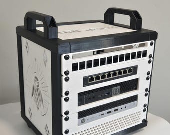 Cubi-Rack | Affordable 5U Stackable Mini (10 Inch) Server Rack for Homelab Enthusiasts