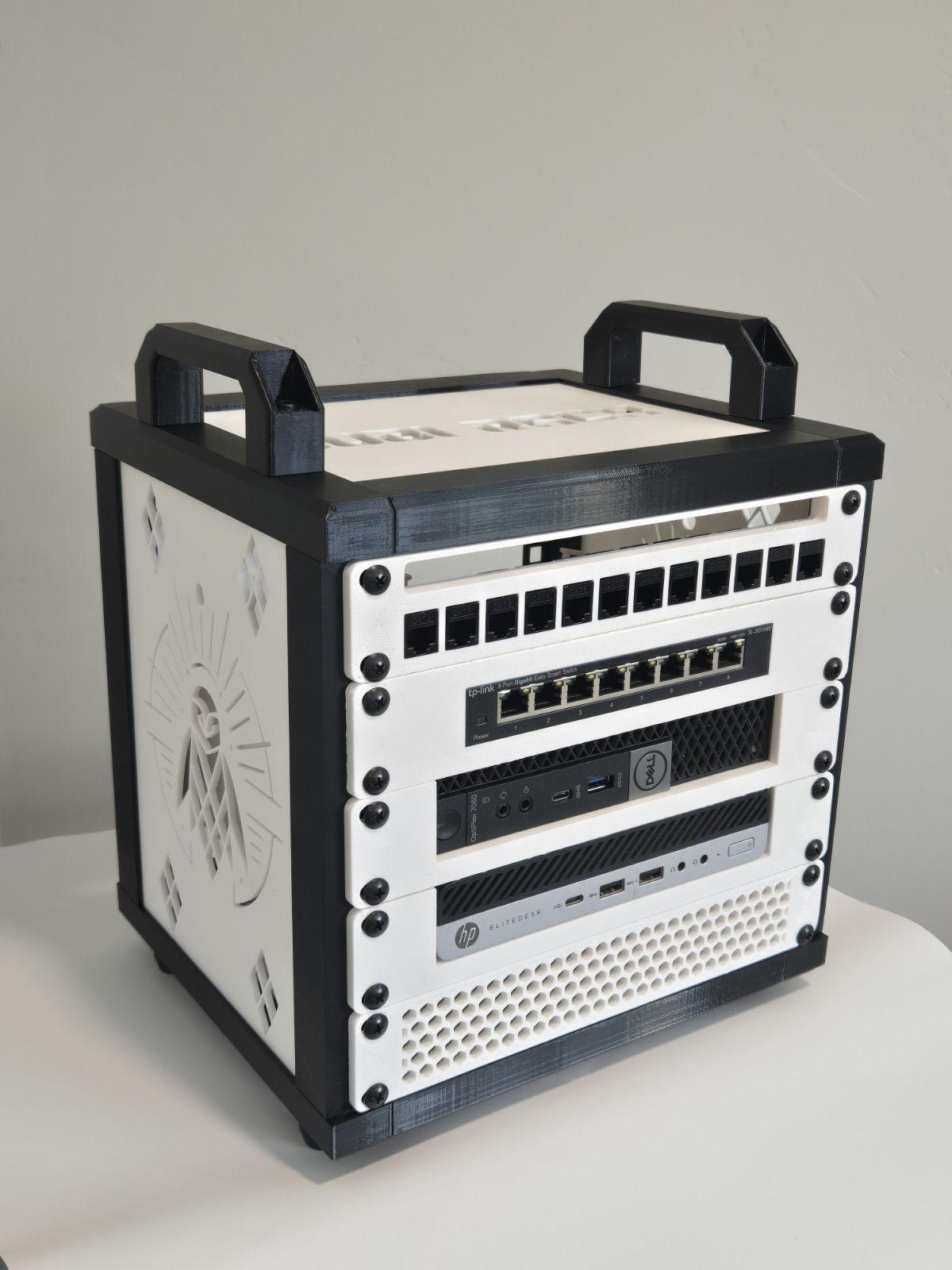 Cubi-rack | Affordable 5U Stackable Mini (10 Inch) Server Rack for ...