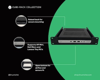 1L Mini PC Shelf for 10" Mini Rack - 1U