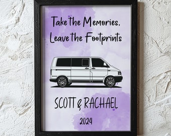 Customisable VW Transporter T4 Camper Van Decor - Personalised Wall Art