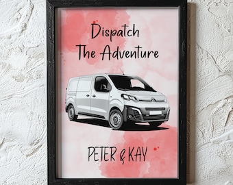 Customisable Citroen Dispatch Camper Van Decor - Personalised Wall Art