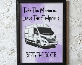 Customisable Peugeot Boxer Van Decor - Personalised Wall Art