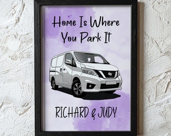 Customisable Nissan NV300 Van Decor - Personalised Wall Art