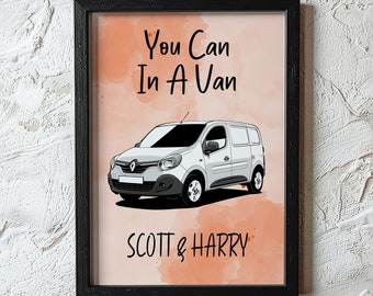 Customisable Renault Kangoo Van Decor - Personalised Wall Art