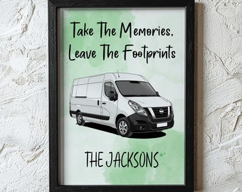 Customisable Nissan NV400 Van Decor - Personalised Wall Art