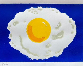 Sunny side up, linograbado limitado (11 piezas), impresión reducida