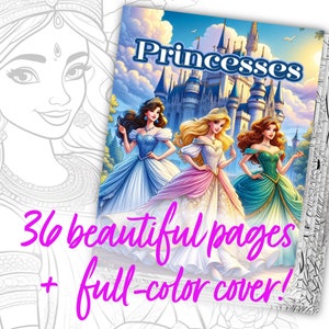 Princess Coloring Book, Princess Coloring Pages, childrens coloring pages, coloring pages, Princess coloring