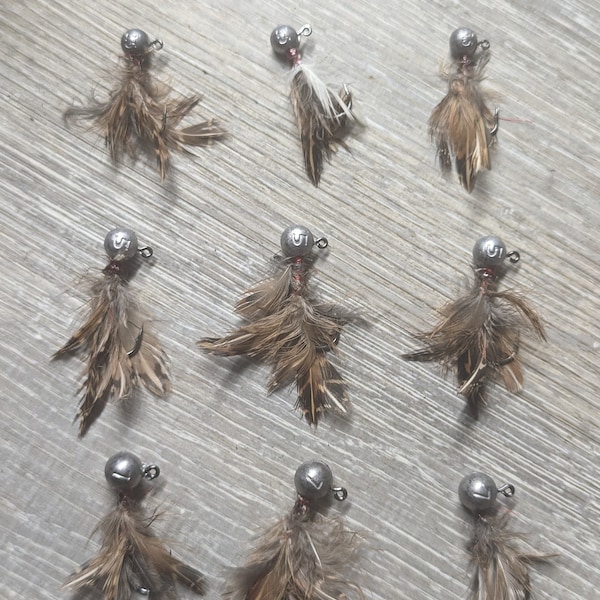 Hand Tied Quail Feather Jigs