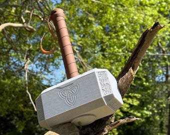 QP3D| Mjölnir – Thor’s Hammer Cosplay Prop | Full-Scale Replica