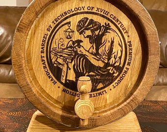 Personalized whiskey Barrel 5, 10, 15 L Oak Barrel, Rum Bourbon Barrel aging oak, Aging Barrel, cask Gift for Man Scotch Lover barrel,Keg
