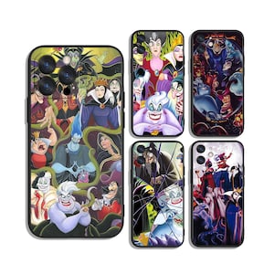 Villains protective cases for Samsung S25 S24 S23 S22 S21 A55 A35 A25 A15 A54 A53 A14 4G 5G & iPhone 12 13 14 15 16 Pro Max