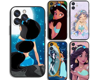 Princess Jasmine protective cases for Samsung S25 S24 S23 S22 S21 A55 A35 A25 A15 A54 A53 A14 4G 5G & iPhone 12 13 14 15 16 Pro Max