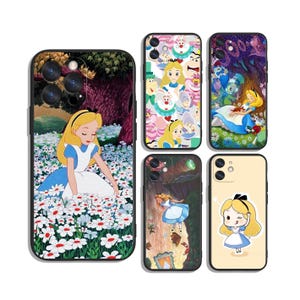 Etui ochronne Alicja w Krainie Czarów do Samsung S25 S24 S23 S22 S21 A55 A35 A25 A15 A54 A53 A14 4G 5G i iPhone 12 13 14 15 16 Pro Max