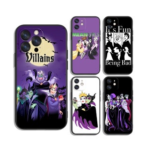 Villains protective cases for Samsung S25 S24 S23 S22 S21 A55 A35 A25 A15 A54 A53 A14 4G 5G & iPhone 12 13 14 15 16 Pro Max