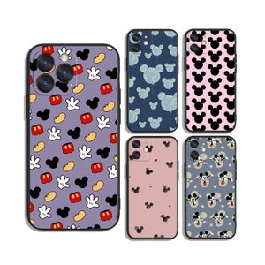 Custodie protettive con motivo Minnie Mickey per Samsung S25 S24 S23 S22 S21 A55 A35 A25 A15 A54 A53 A14 4G 5G e iPhone 12 13 14 15 16 Pro Max