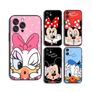 Custodie protettive di Topolino per Samsung S25 S24 S23 S22 S21 A55 A35 A25 A15 A54 A53 A14 4G 5G e iPhone 12 13 14 15 16 Pro Max