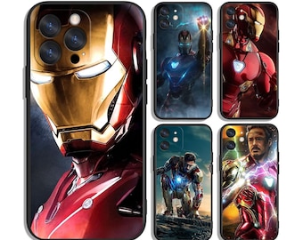 Iron Man protective cases for Samsung S25 S24 S23 S22 S21 A55 A35 A25 A15 A54 A53 A14 4G 5G & iPhone 12 13 14 15 16 Pro Max