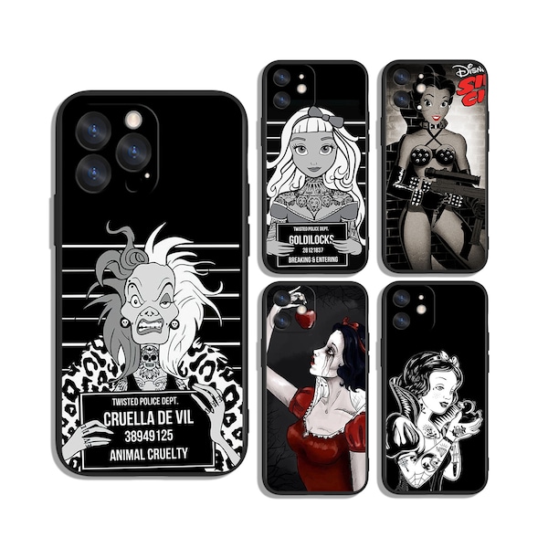 Beautiful Princess protective cases for Samsung S24 S23 S22 S21 A55 A35 A25 A15 A54 A53 A34 A14 4G 5G & iPhone 11 12 13 14 15 Pro Max