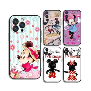 Custodie protettive Minnie Mouse per Samsung S25 S24 S23 S22 S21 A55 A35 A25 A15 A54 A53 A14 4G 5G e iPhone 12 13 14 15 16 Pro Max