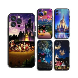 Mickey Castle protective cases for Samsung S25 S24 S23 S22 S21 A55 A35 A25 A15 A54 A53 A14 4G 5G & iPhone 12 13 14 15 16 Pro Max