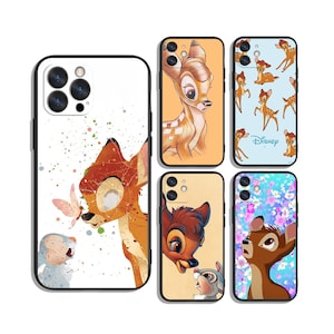 Bambi deer protective cases for Samsung S25 S24 S23 S22 S21 A55 A35 A25 A15 A54 A53 A14 4G 5G & iPhone 12 13 14 15 16 Pro Max