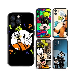 Goofy dog protective cases for Samsung S25 S24 S23 S22 S21 A55 A35 A25 A15 A54 A53 A14 4G 5G & iPhone 12 13 14 15 16 Pro Max