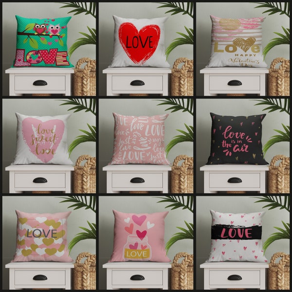 Valentines Pillow Covers Love Pillowcases for Couple His and Hers Pillowcases Valentines Day Gifts All My Love Couple Pillowcases