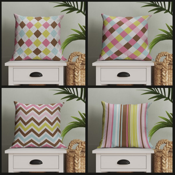 Zig Zag Pattern Floor Pillow Cover,Decorative Bedding Home Decor,Geometric Cushion Case,Floor Pillow Cover,Floor Cushion Case,Color Zig Zags