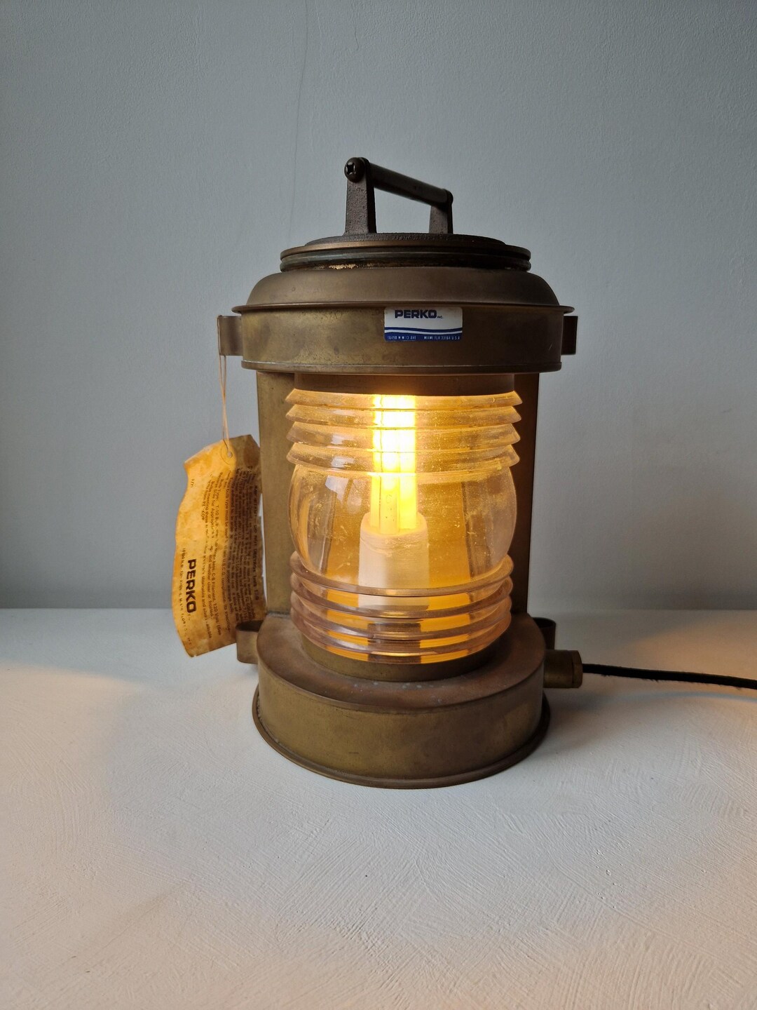Vintage Ship Lamp – Perko Inc. - Etsy