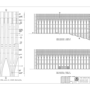 Poster World Trace Center Blueprint East & West Base Elevation image 2