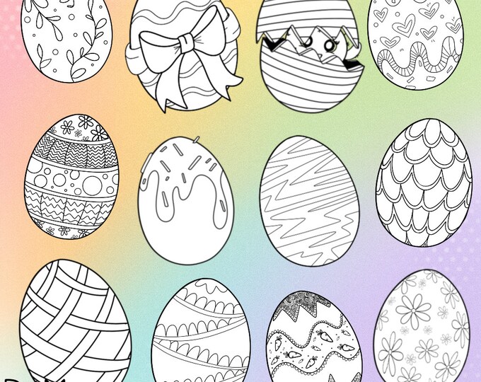 Draw Your Own Easter Egg - Etsy Canada