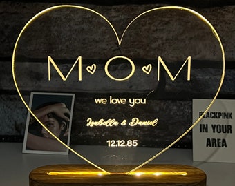 Personalized mothers special for children gift night light lighting for home and office mother's day and birthday gift