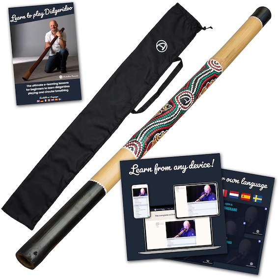 Didgeridoo Australiano Da Viaggio Con Corso Online - 21 Cm, Include Respirazione Circolare - Foto 6