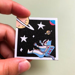 Kitty lost in Space Sticker