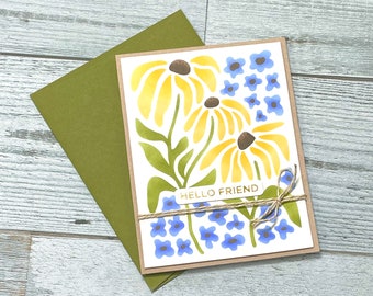 Best Friend Card I Miss You Card Support Cards