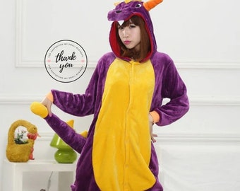 Unique KIGURUMI Cosplay Romper: Fun Animal Hooded Pajamas for  - Perfect Xmas Gift! Sloth Dragon Character Outfits, Cozy Sleepwear Costume