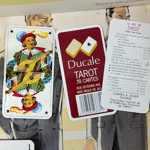 Tarocchi francesi vintage Ducale - Carte da gioco dei tarocchi dei giochi French Bistrot - Tarocchi