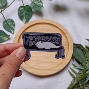 Safe Spot Small sticker | RainWorld | Slugcat | Cute Art | Hollow Knight | Vector Art | Waterproof | Holographic | Holo | Illustration