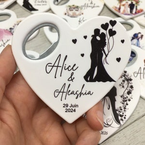 Bottle Opener Magnet, Wedding Party Favors for Guests in bulk,  Wedding Bulk Favors, Wedding Gift For Guest, Thank You Favor, Magnet Gift