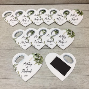Magnet Bottle Opener Wedding Party Favors for Guests in bulk / Wedding Party Favors / Personalized Wedding Favor / Wedding Bulk Favors