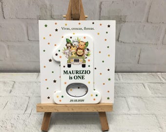 Safari Jungle Birthday Bottle Opener Magnet, Custom Party Favor