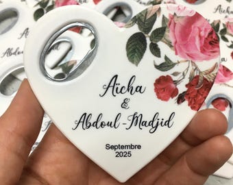 Personalisierte Flaschenöffner Hochzeit Gefälligkeiten: Magnet Andenken Geschenke