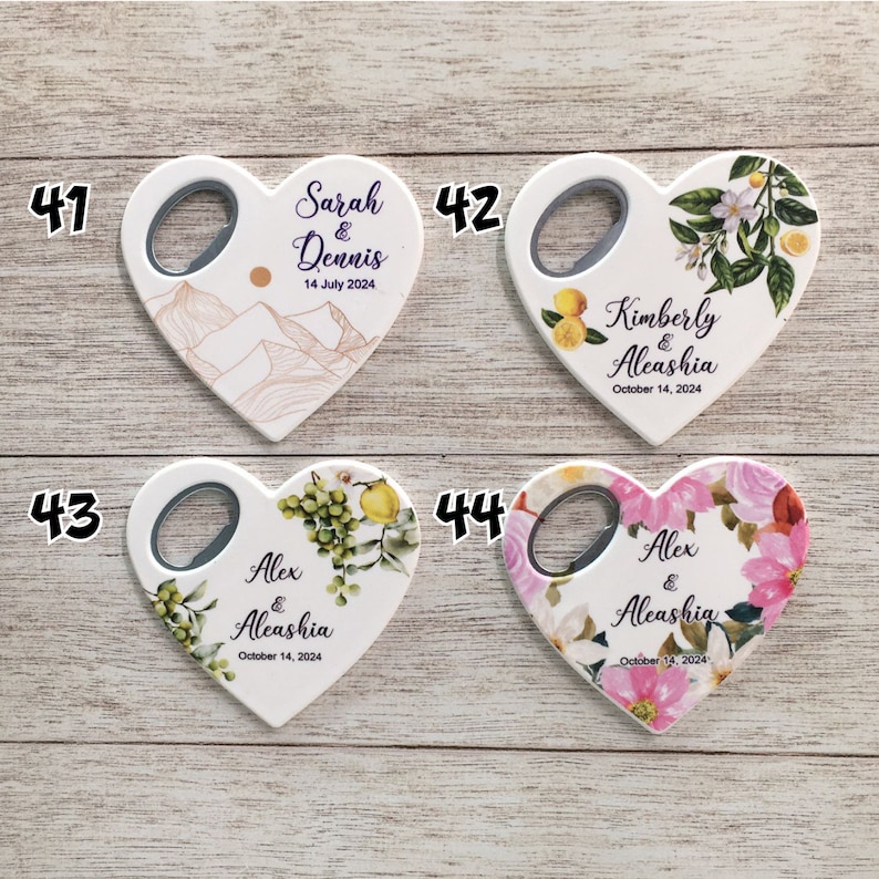 Bottle Opener Wedding Favor, Wedding Favors for Guests in Bulk, Wedding Souvenir, Custom Gift Favor, Engagement Party Souvenir zdjęcie 4