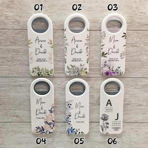 Bottle Opener Wedding Favor, Wedding Favors for Guests in Bulk, Wedding Souvenir, Custom Gift Favor, Magnetic Bottle Opener image 6