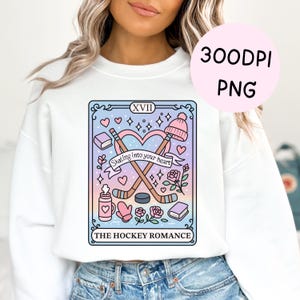 Book lover hockey romance sweatshirt png