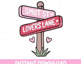 Smut Book Lover PNG, Spicy Reader Bookish Design, Romance Reader Clipart, Printable Sticker
