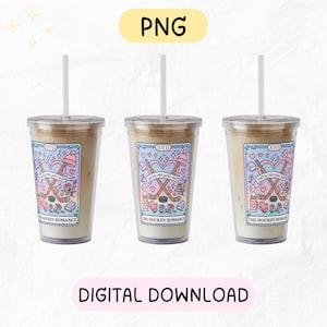 Tumbler cup PNG Hockey romance bookish merch design