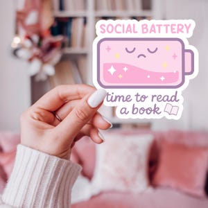 Anti Social Book Nerd Sticker PNG